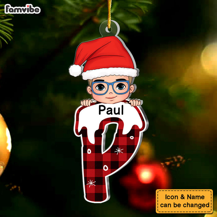 Personalized Gift For Grandkid Christmas Alphabet Ornament 29902 1