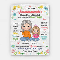 Personalized Gift For Granddaughter Hug This Blanket 29907 thumb 1