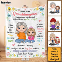 Personalized Gift For Granddaughter Hug This Blanket 29907 thumb 1