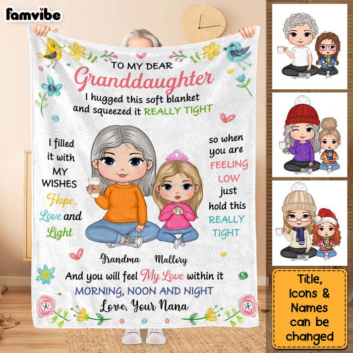 Personalized Gift For Granddaughter Hug This Blanket 29907 1