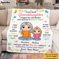 Personalized Gift For Granddaughter Hug This Blanket 29907 thumb 1