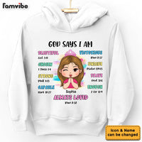 Personalized Gift For Granddaughter God Says Bible Verses Kid T Shirt - Kid Hoodie - Kid Sweatshirt 29914 thumb 1