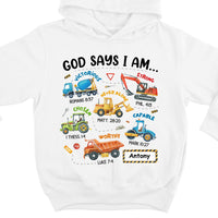 Personalized Gifts For Grandson Construction Machines I Am Kid T Shirt - Kid Hoodie - Kid Sweatshirt 29917 thumb 1