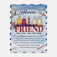 Personalized Memorial Christmas Friendship Blanket 29921 thumb 1