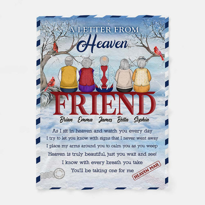 Personalized Memorial Christmas Friendship Blanket 29921 1