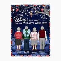 Personalized Memorial Christmas Gift For Friend Blanket 29922 thumb 1