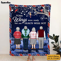 Personalized Memorial Christmas Gift For Friend Blanket 29922 thumb 1