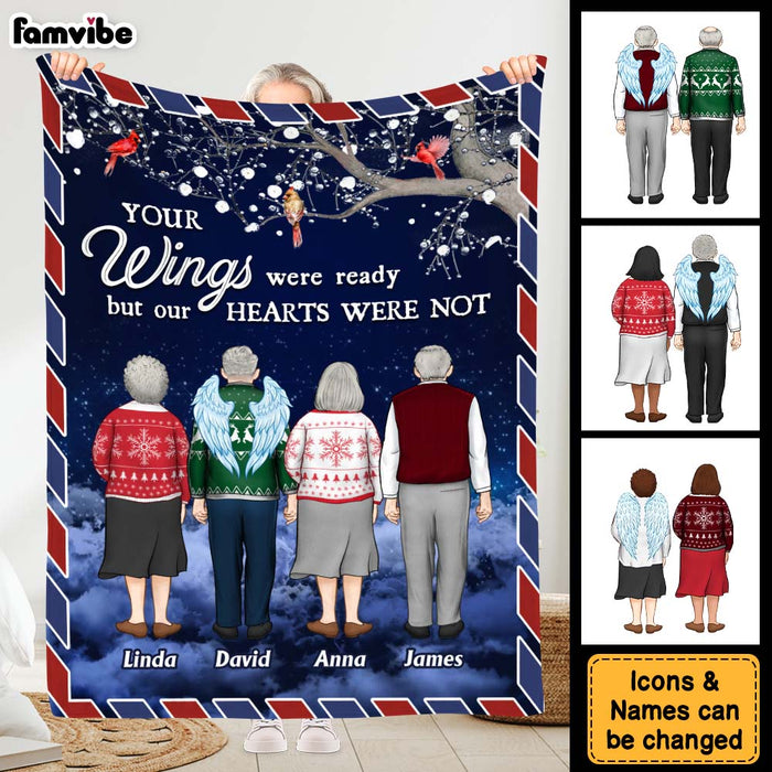 Personalized Memorial Christmas Gift For Friend Blanket 29922 1