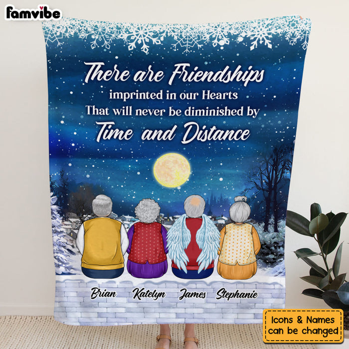 Personalized Friendship Gift There Are Friendships Imprinted In Hearts Blanket 29924 1