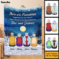 Personalized Friendship Gift There Are Friendships Imprinted In Hearts Blanket 29924 thumb 1