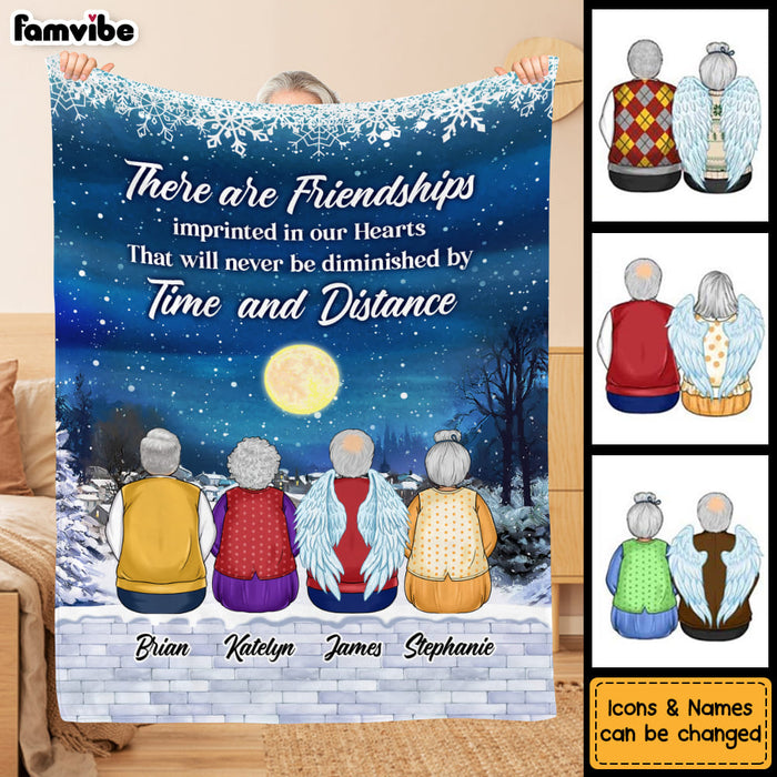 Personalized Friendship Gift There Are Friendships Imprinted In Hearts Blanket 29924 1