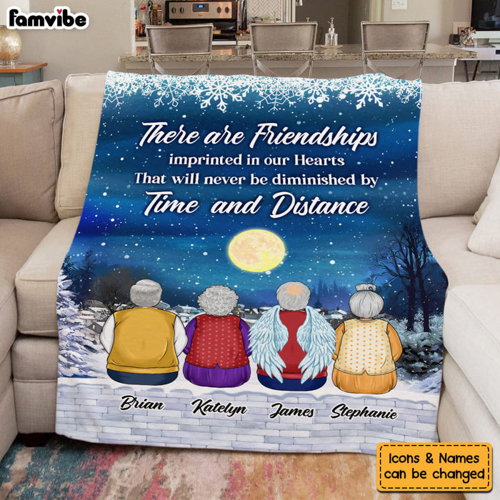 Personalized Friendship Gift There Are Friendships Imprinted In Hearts Blanket 29924 1