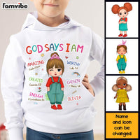 Personalized Birthday Gift For Granddaughter God Says I Am Kid T Shirt - Kid Hoodie - Kid Sweatshirt 29925 thumb 1