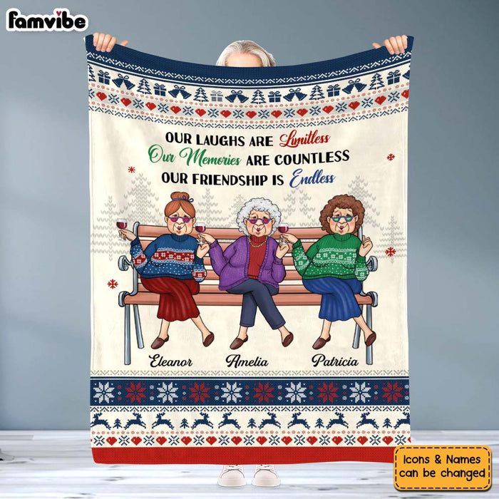 Personalized Our Friendship Is Endless Blanket 29928 1