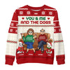 Personalized Gift For Couple You And Me And The Dogs Ugly Sweater 29933 1