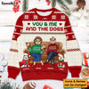 Personalized Gift For Couple You And Me And The Dogs Ugly Sweater 29933 1