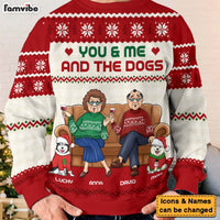 Personalized Gift For Couple You And Me And The Dogs Ugly Sweater 29933 thumb 1