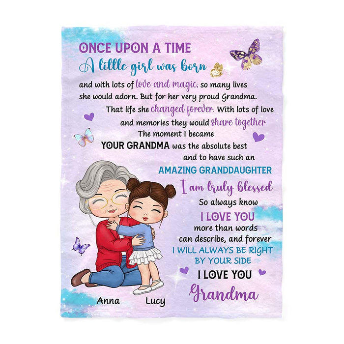 Personalized Gift For Granddaughter I Love You Blanket 29935 1