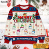 Personalized Snowman Christmas Gift For Grandma Ugly Sweater 29937 1