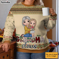 Personalized Christmas Gift For Grandma Claus Ugly Sweater 29938 thumb 1