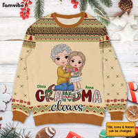 Personalized Christmas Gift For Grandma Claus Ugly Sweater 29938 thumb 1