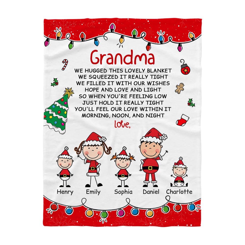 Personalized Christmas Gift For Grandma We Hugged This Blanket 29941 Primary Mockup