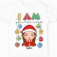 Personalized Christmas Gift For Granddaughter I Am Kid T Shirt - Kid Hoodie - Kid Sweatshirt 29943 thumb 1