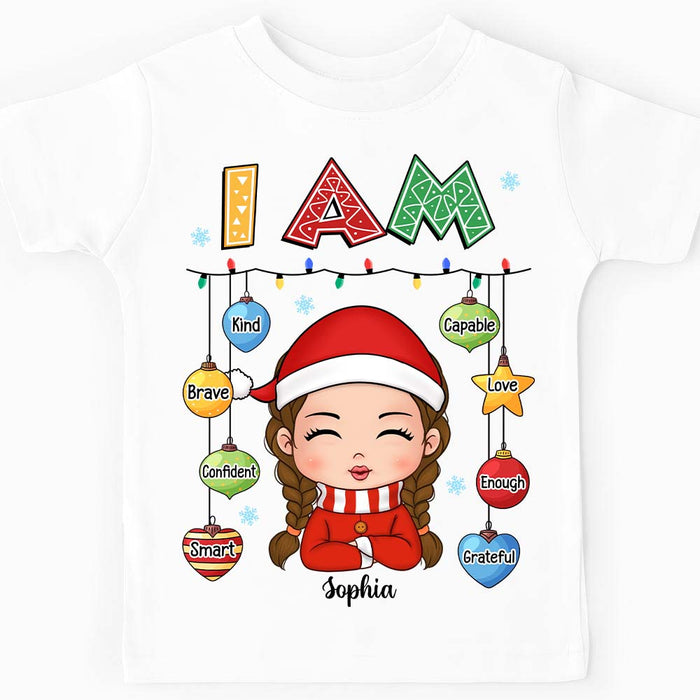 Personalized Christmas Gift For Granddaughter I Am Kid T Shirt - Kid Hoodie - Kid Sweatshirt 29943 1