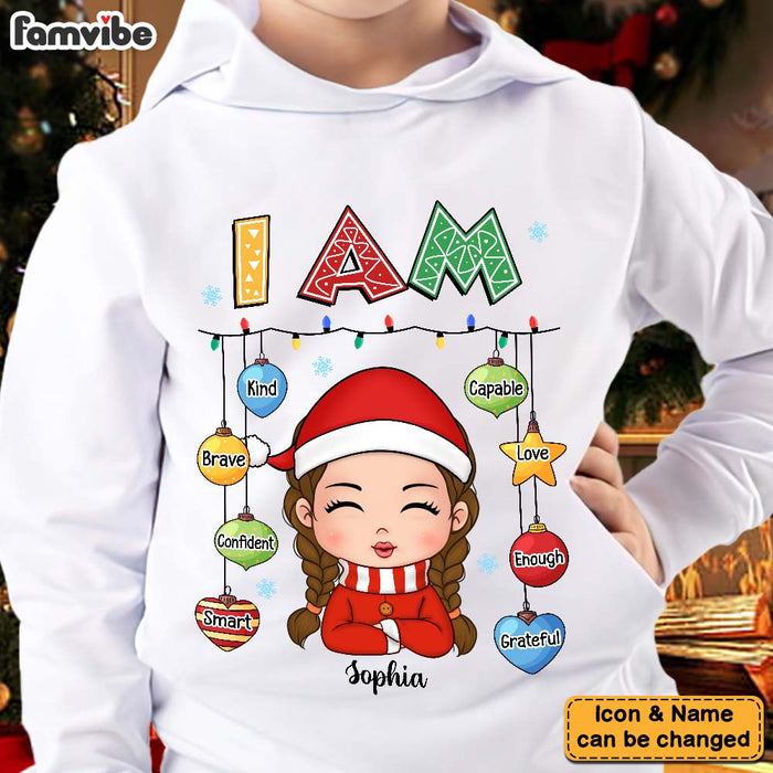 Personalized Christmas Gift For Granddaughter I Am Kid T Shirt - Kid Hoodie - Kid Sweatshirt 29943 1
