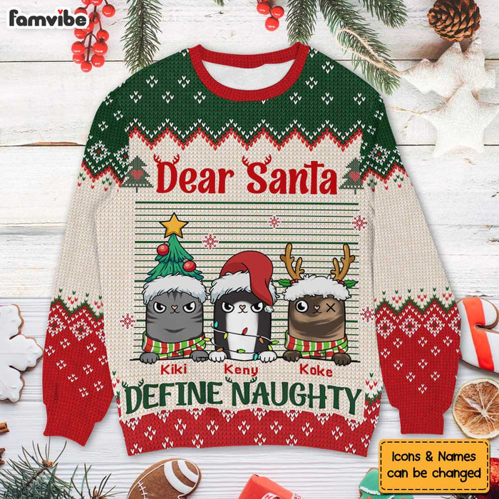 Dear Santa Define Naughty Christmas Dog Cat - Christmas Gift For