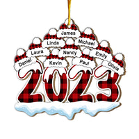 Personalized Family 2023 Santa Hats Christmas Ornament 29956 thumb 1