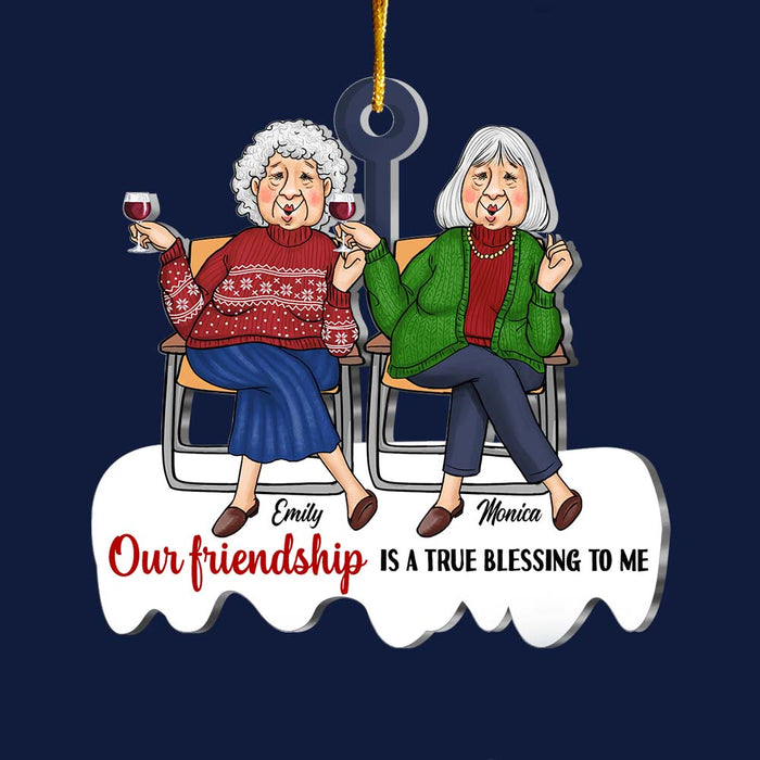 Personalized Our Friendship Is A True Blessing Ornament 29958 1