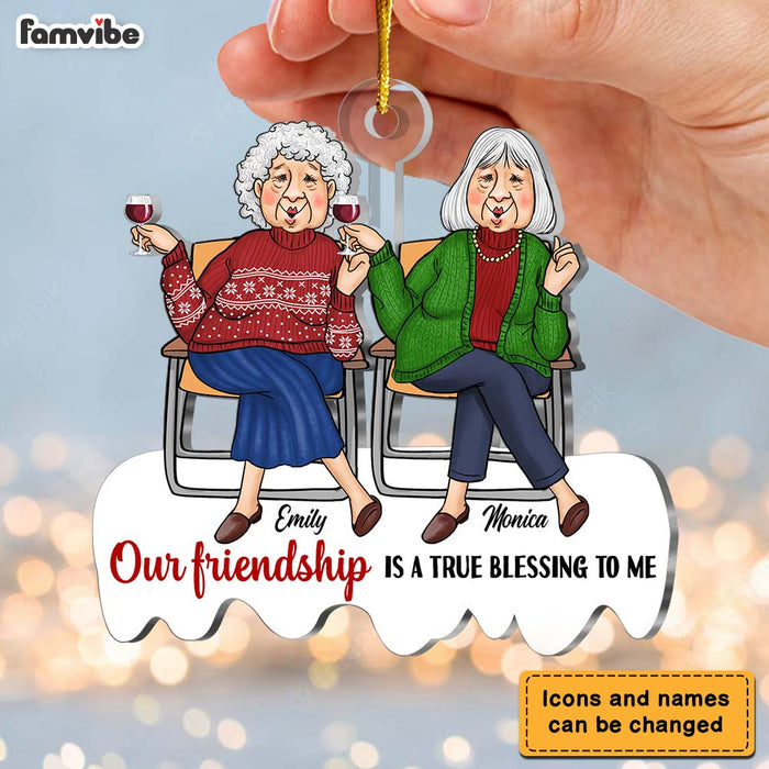 Personalized Our Friendship Is A True Blessing Ornament 29958 1