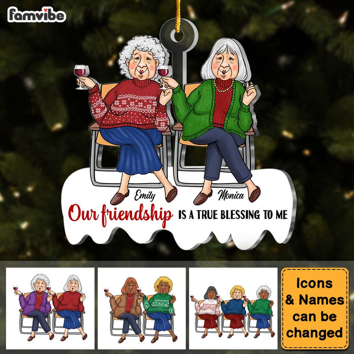 Personalized Our Friendship Is A True Blessing Ornament 29958 1
