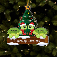 Personalized Couple Turtle I Turtley Love You Ornament 29960 thumb 1