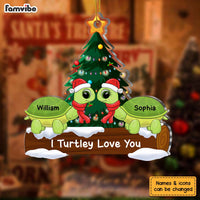 Personalized Couple Turtle I Turtley Love You Ornament 29960 thumb 1