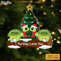 Personalized Couple Turtle I Turtley Love You Ornament 29960 thumb 1