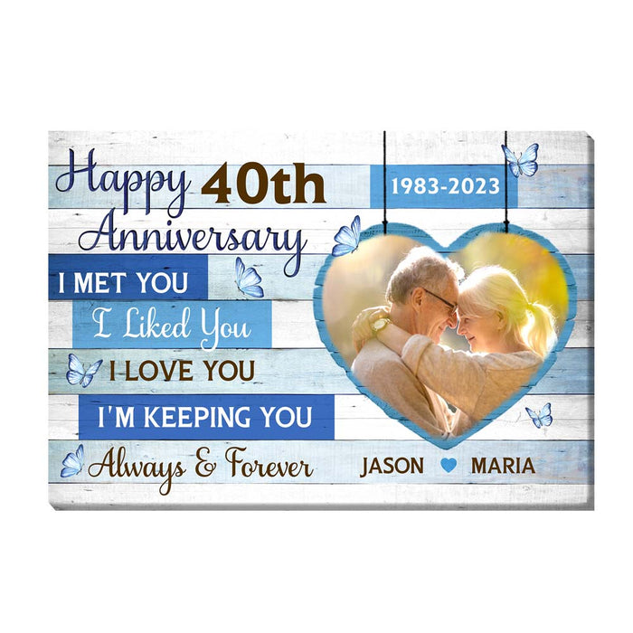 Personalized Anniversary Gift For Couple I'm Keeping You Canvas 29961 1