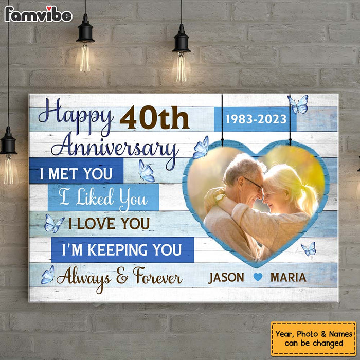 Personalized Anniversary Gift For Couple I'm Keeping You Canvas 29961 1