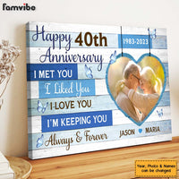 Personalized Anniversary Gift For Couple I'm Keeping You Canvas 29961 thumb 1