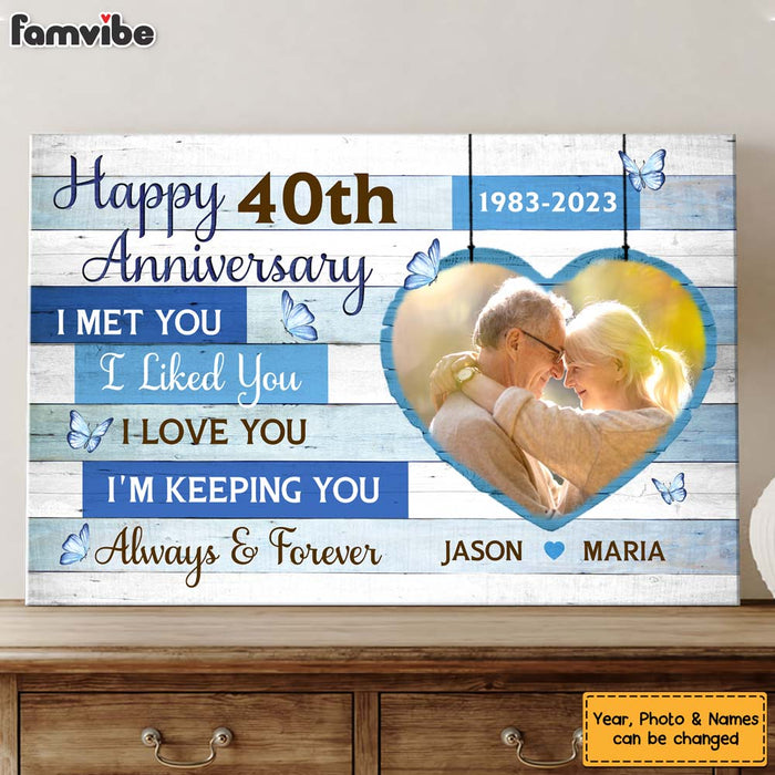 Personalized Anniversary Gift For Couple I'm Keeping You Canvas 29961 1