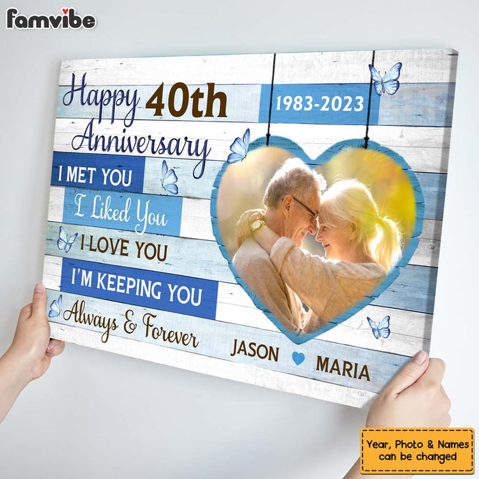 Personalized Anniversary Gift For Couple I'm Keeping You Canvas 29961 1