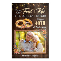 Personalized Couple From Our First Kiss Canvas 29962 thumb 1