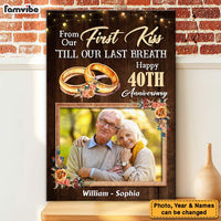 Personalized Couple From Our First Kiss Canvas 29962 thumb 1