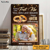 Personalized Couple From Our First Kiss Canvas 29962 thumb 1
