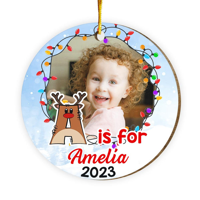 Personalized Gift For Granddaughter Circle Ornament 29963 1
