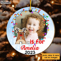 Personalized Gift For Granddaughter Circle Ornament 29963 thumb 1