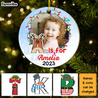 Personalized Gift For Granddaughter Circle Ornament 29963 thumb 1