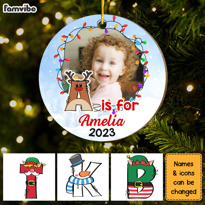 Personalized Gift For Granddaughter Circle Ornament 29963 1