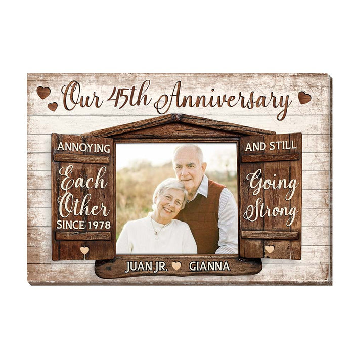 Personalized Anniversary Gift Annoying Each Other Since Canvas 29964 1